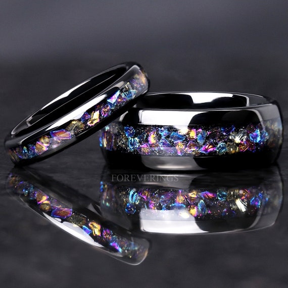 【BLACKPURPLE】[BLACKLABEL] Crystal Ring Earring Set Amazon.com: Gy Jewelry Two Rings His and Hers Wedding Ring