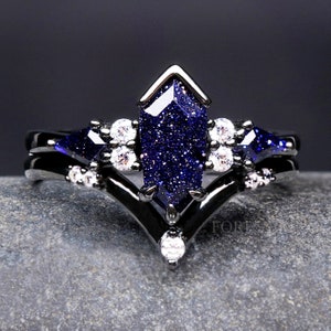 ☆nff☆ starry night ringgrey nff44 Nesta Starry Night Engagement Ring, Unique Womens Promise