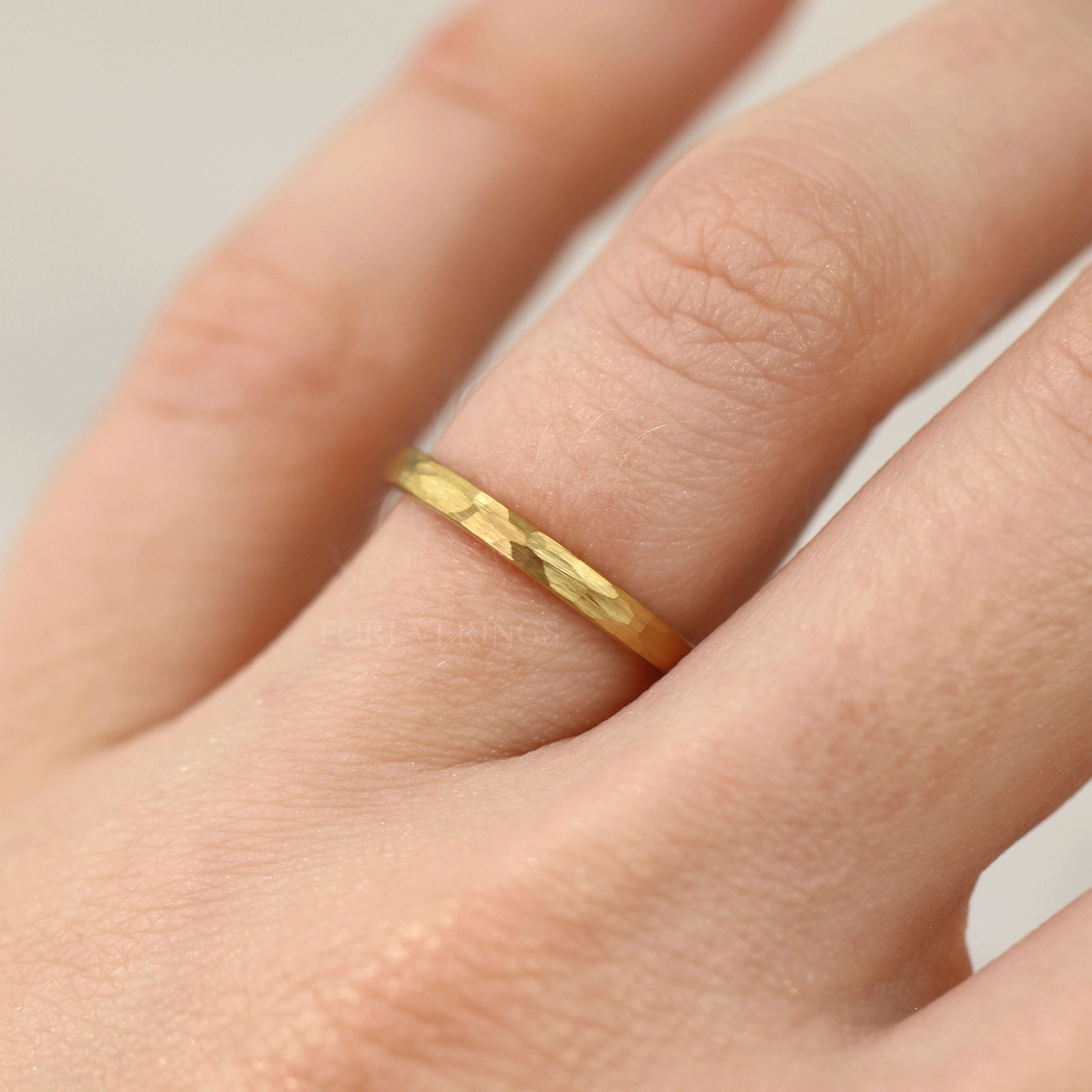 NOKMIT Alliances Dorées De 2 Mm, 4 Mm, 6 Mm Pour Homme Et Femme, Bague