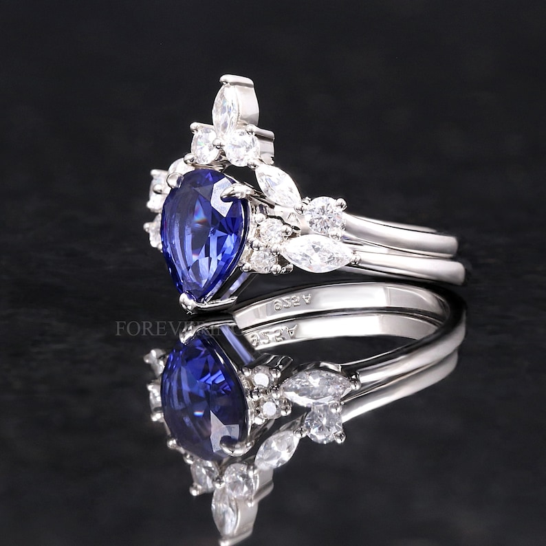 Orion Nebula Engagement Ring Set, Silver Ring, 925 Sterling Silver ...