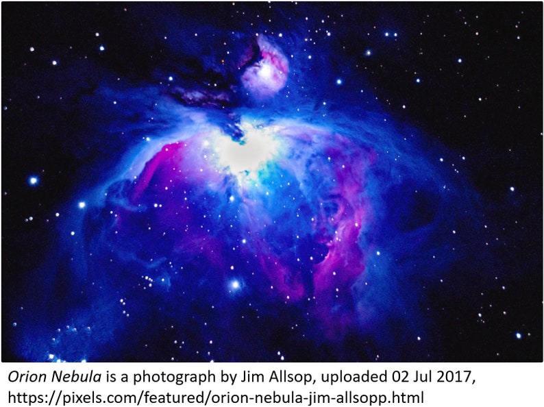 Puede incluir: Una nebulosa vibrante y colorida en el espacio, con tonos de azul, rosa y morado. La nebulosa est&aacute; llena de estrellas, creando una escena c&oacute;smica impresionante.