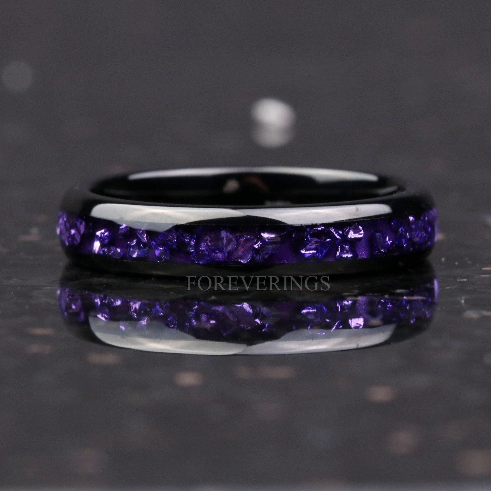 4mm Alexandrite Wedding Band Purple-pink Color Changing Ring - Etsy