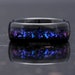 Orion Nebula Ring, Tungsten Outer Space Ring, 8mm-6mm-4mm Man Woman Wedding Ring, Comfort Fit, Black, Dome, Polish, Anniversary Gift