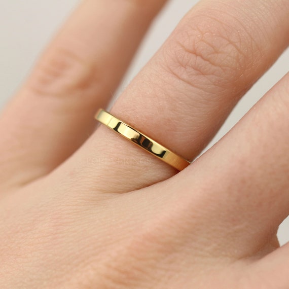 Anillo Redondo Klamore Matías De Oro Pulido 1