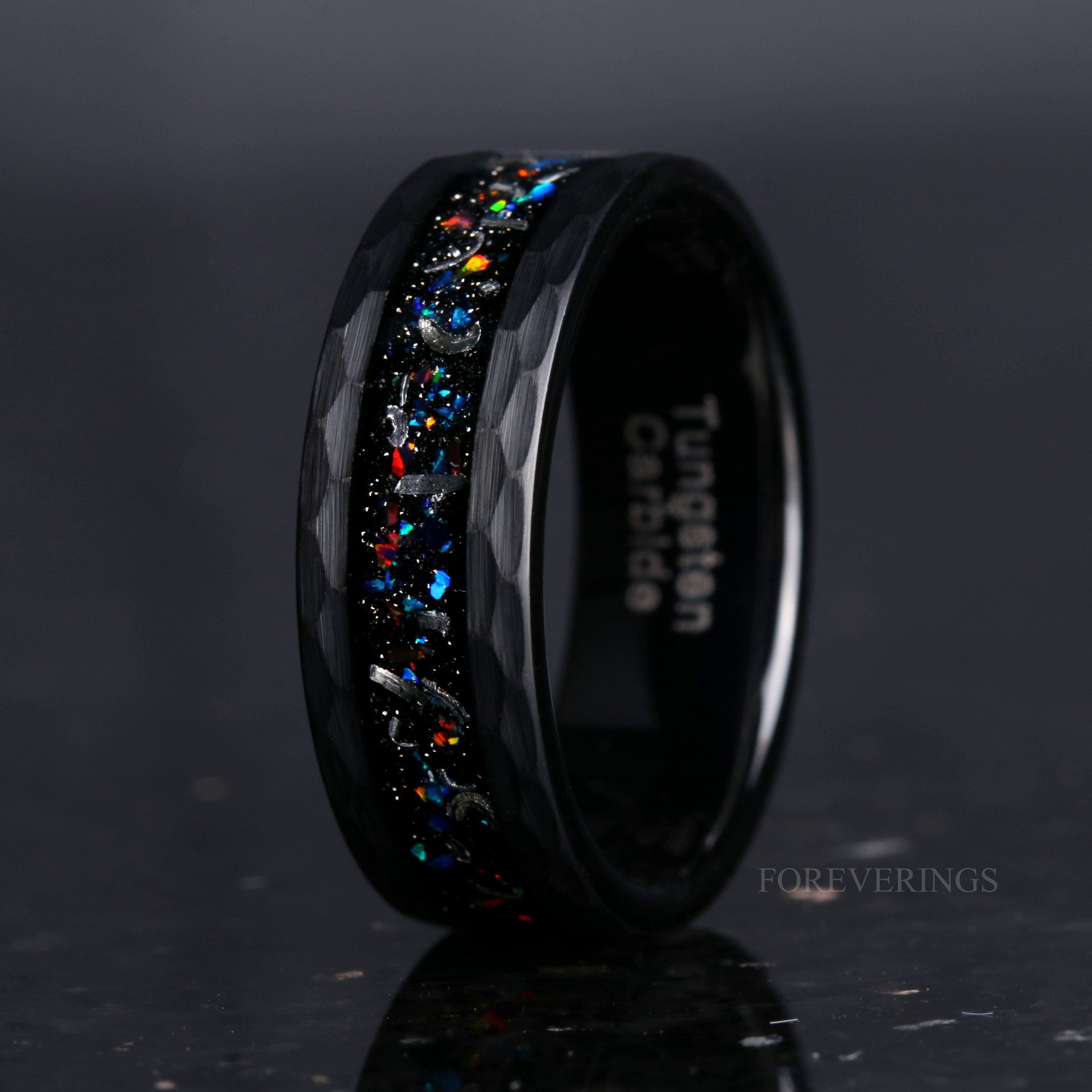 Anillo de boda de ópalo y de 8 mm - Etsy México