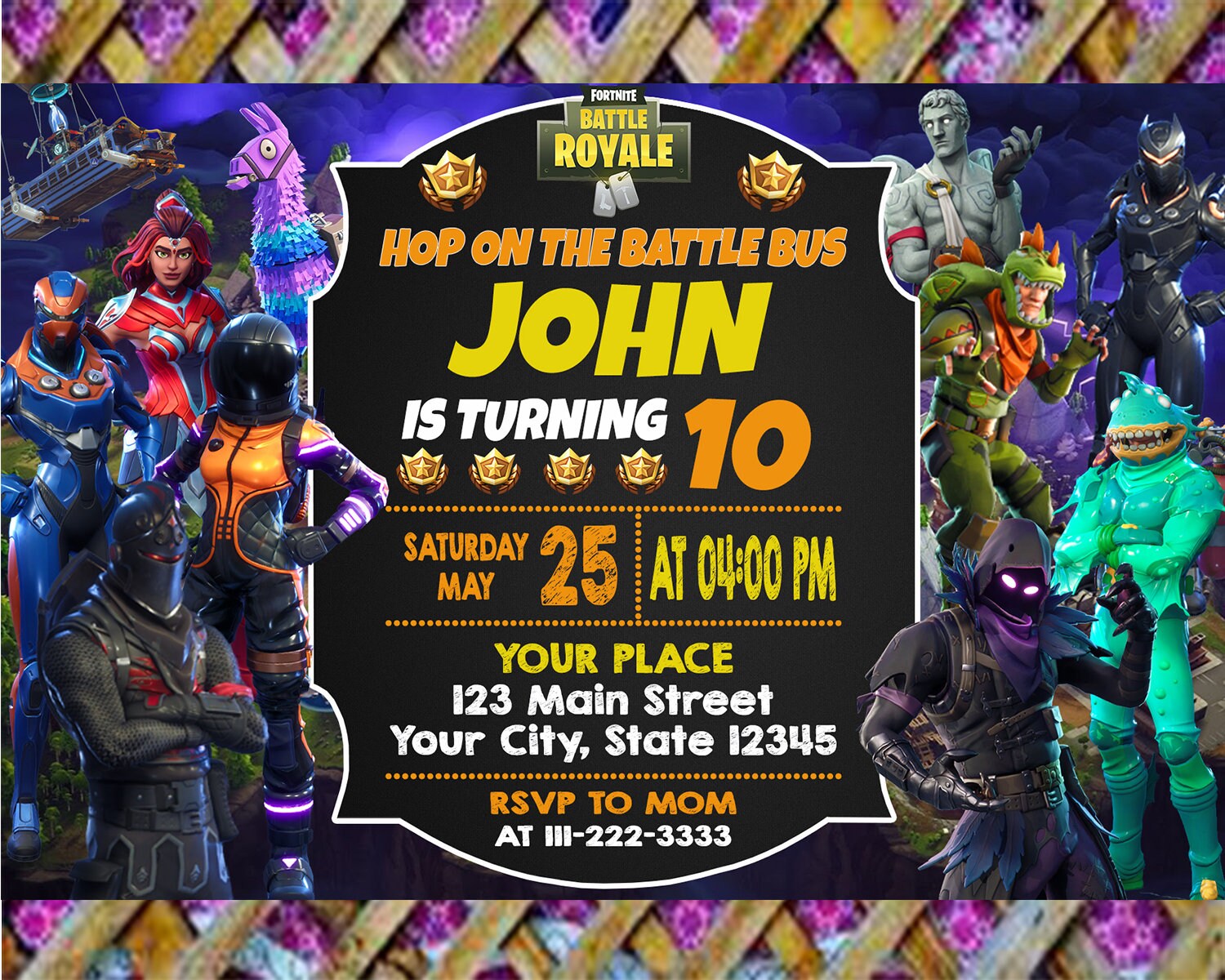 Fortnite Invitations - 