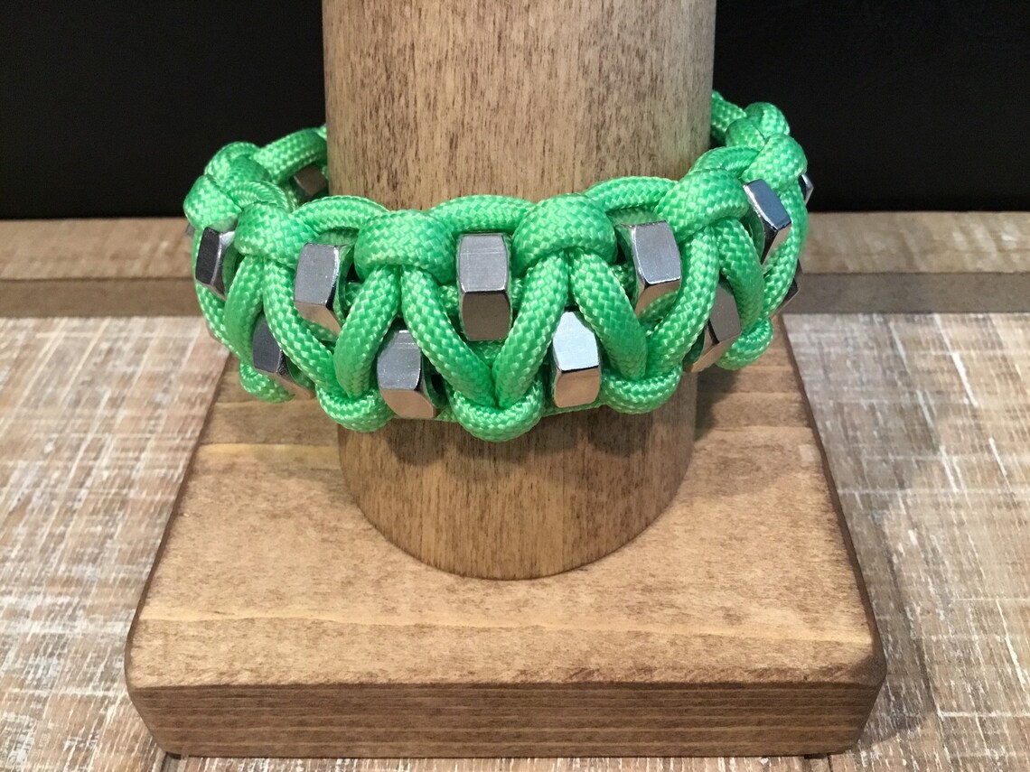 Stainless Steel HEX NUTS Paracord Bracelet Etsy