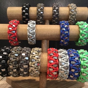 Stainless Steel HEX NUTS Paracord Bracelet