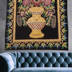 ザルドジアート/刺繍壁掛け/ザルドジジュエルカーペット/装飾用