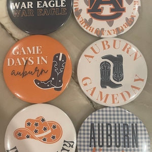Auburn University Gameday Buttons/Pins