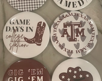 Texas A&M Gameday Buttons/Pins