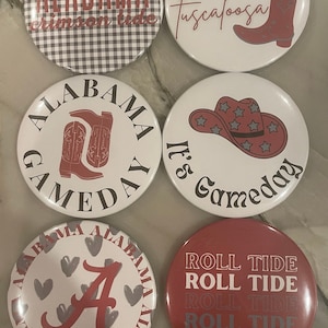 University of Alabama Gameday Buttons/Pins