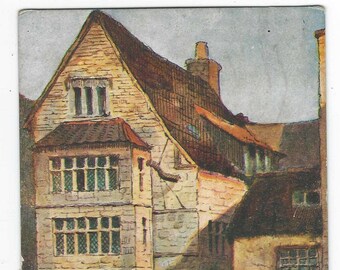 Max Hofler No 1918 Printed by George Pulman London Unused Postcard like Printed postcard Vintage England Mermaid Street Rye Postcard