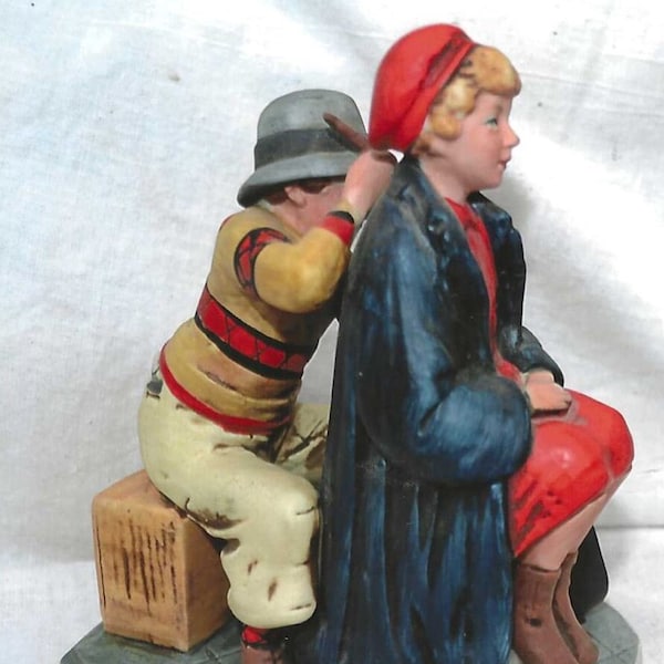 Cadeau d'anniversaire Figurine Norman Rockwell jeune artiste Grossman Designs