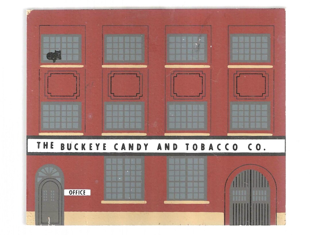 Mt Vernon OH Buckeye Candy and Tobacco Wood Cat's Meow Tradesmen Series