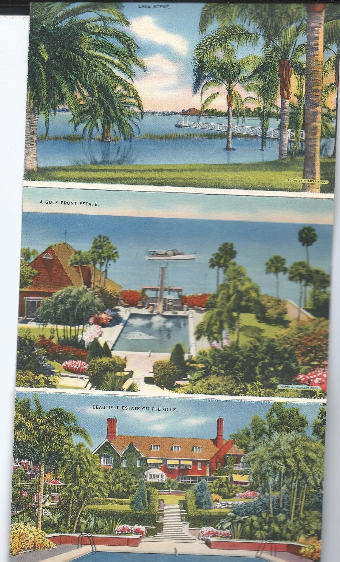Clearwater FL vintage 18 view postcard folder | Etsy