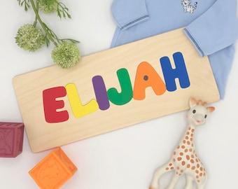 Personalized name puzzles, wooden name puzzle, name puzzle, puzzles for children, gifts for toddlers, baby shower gift, 1st birthday gift