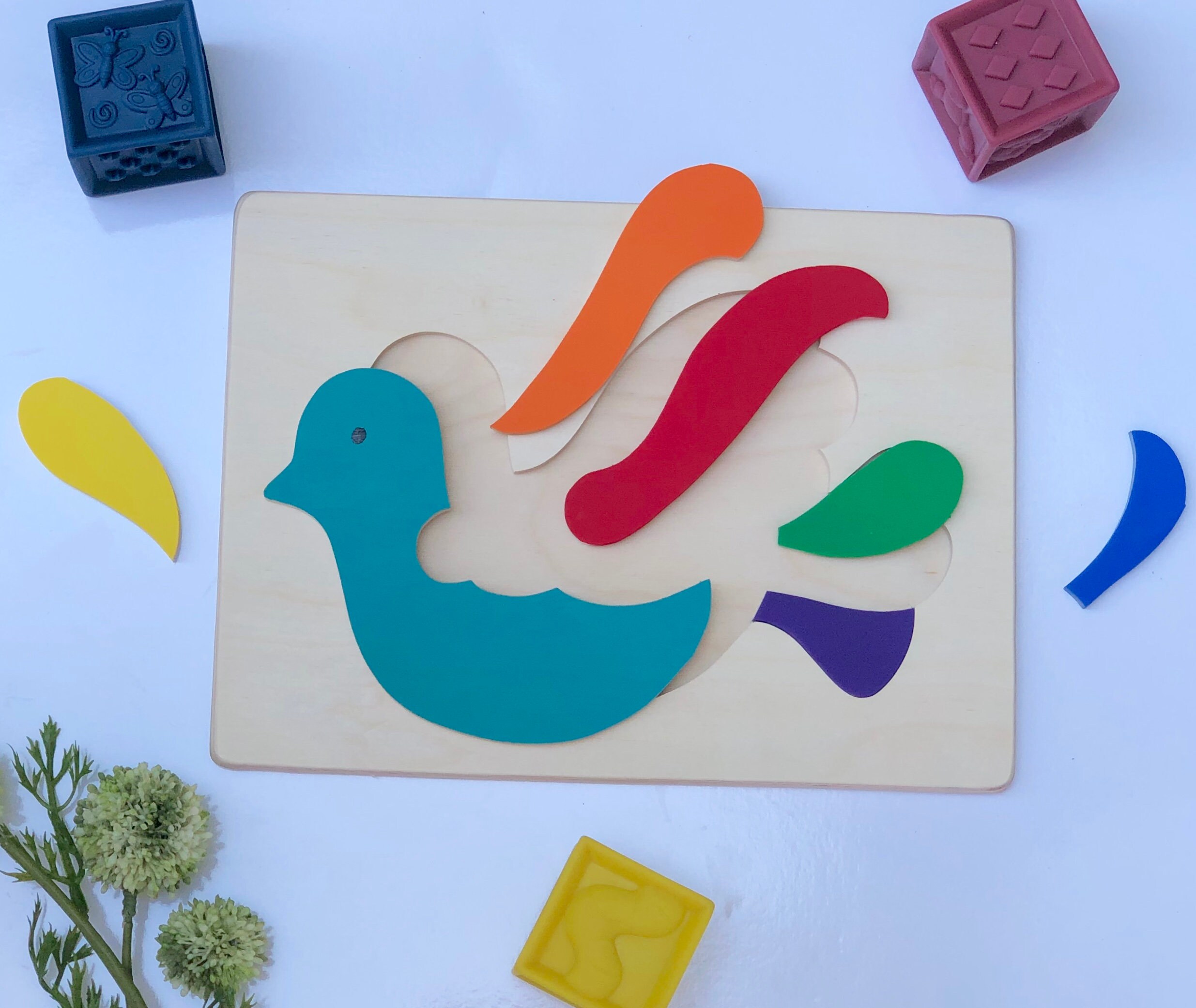 Dove Puzzle Bird Puzzle Animal Puzzle Wooden Puzzle Toys Etsy UK