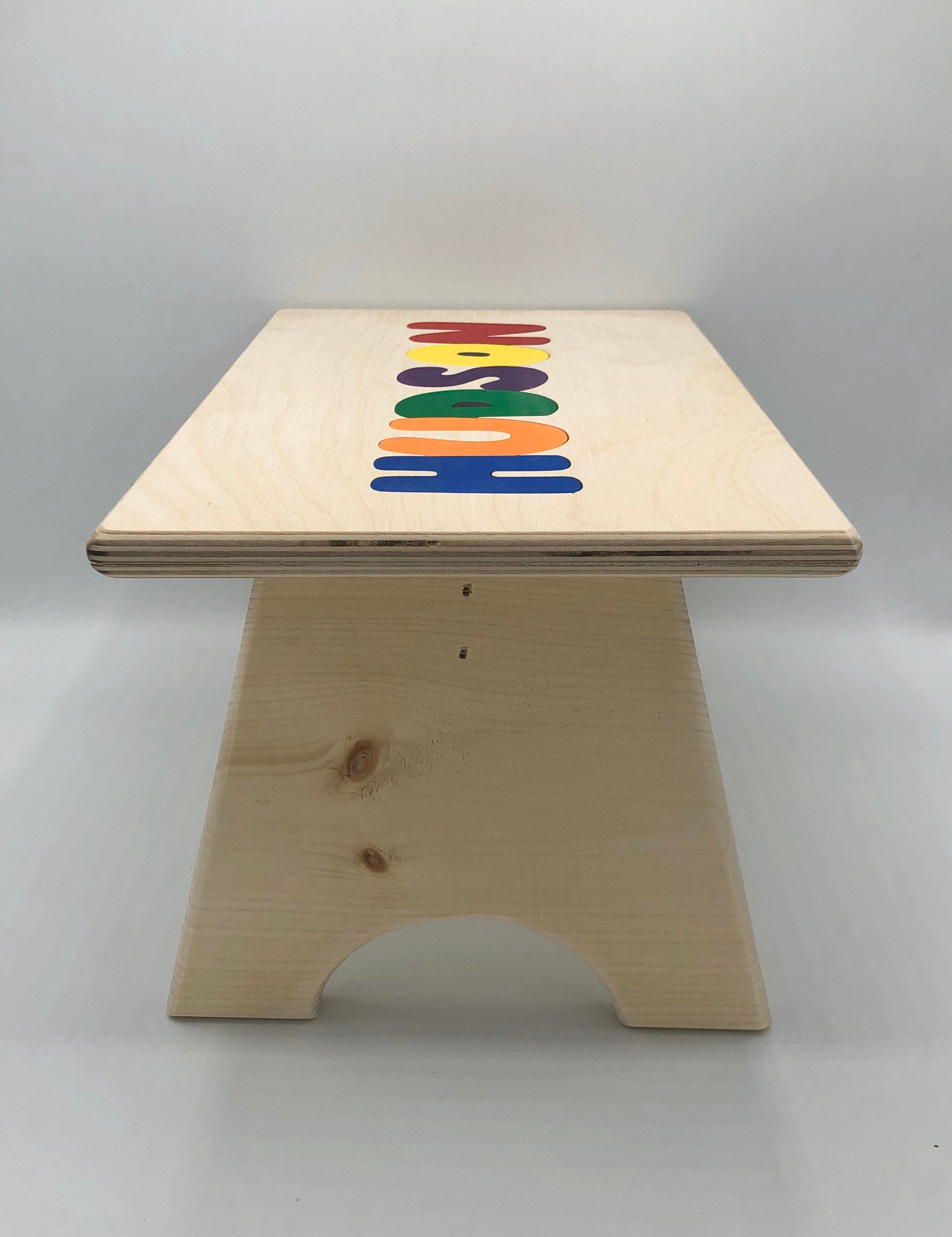 Name Puzzle STOOLS Wooden Personalized Puzzle Stools With Etsy