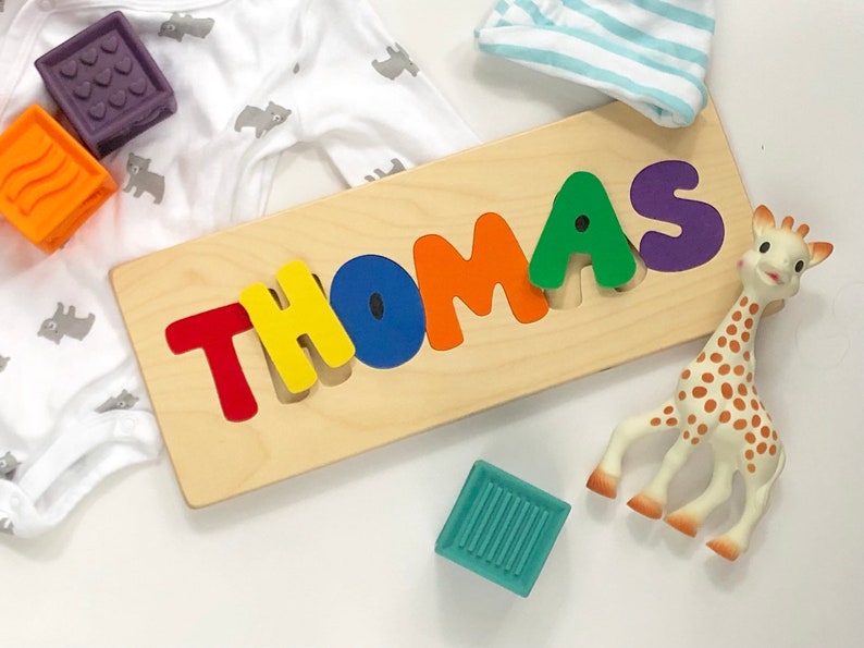 Children's Name Puzzles Wooden Puzzle Personalized Etsy