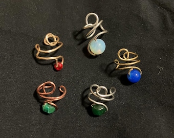 Custom wire-wrapped ear cuffs- no piercing required
