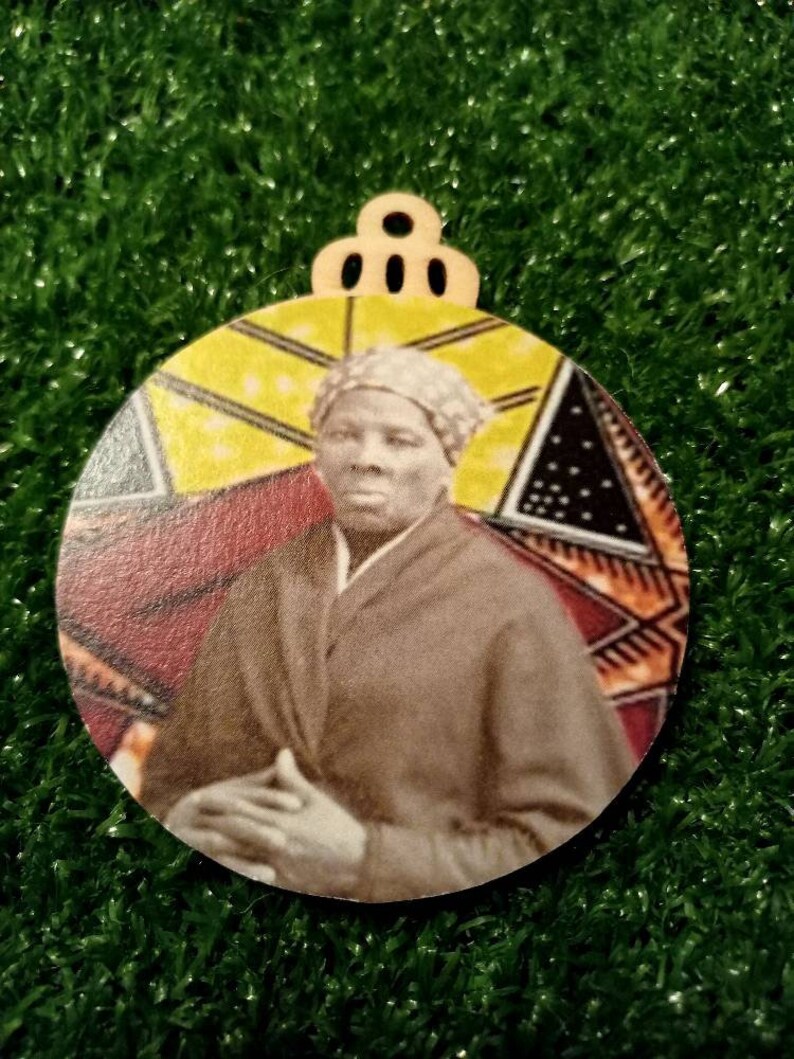 Harriet Tubman Ornament Black History Ornaments Ankara Print Etsy