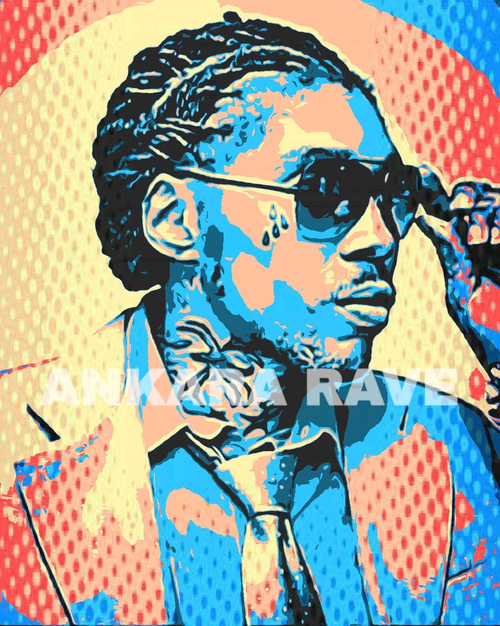 Vybz Kartel Digital Art, Instant Download, Dancehall Reggae Artist