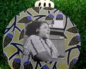 Fannie Lou Hamer Christmas Ornament, Black Activist, Afrocentric Christmas Tree