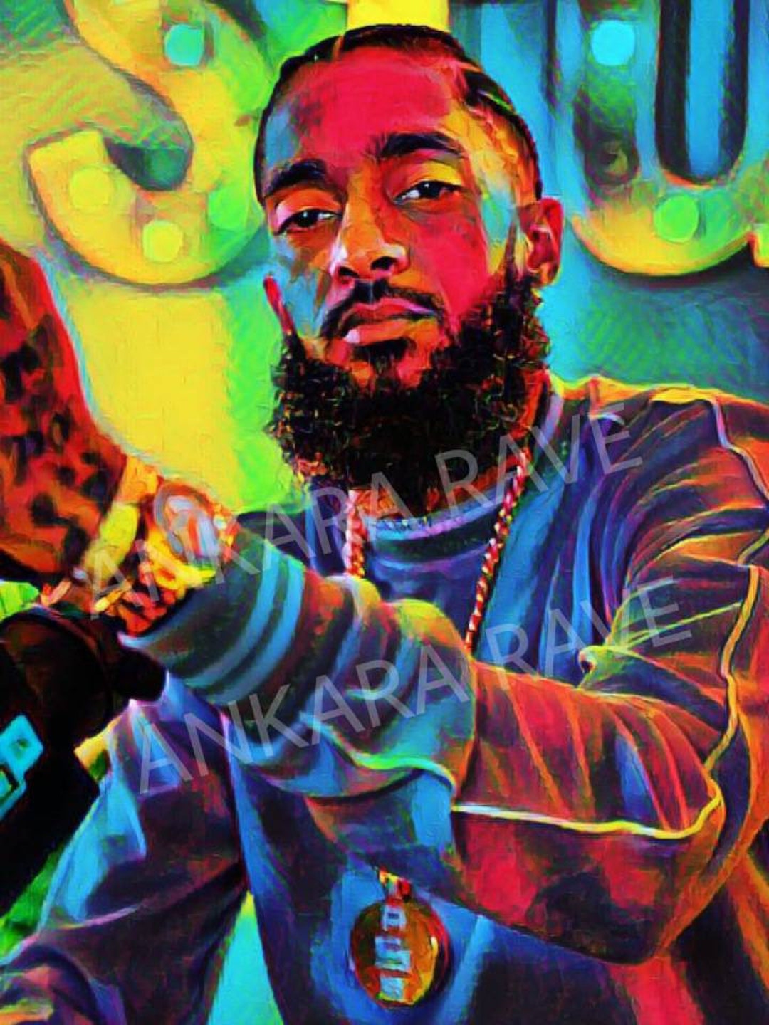 Nipsey Hussle Digital Art, Nipsey Hussle Instant Download, Hip Hop