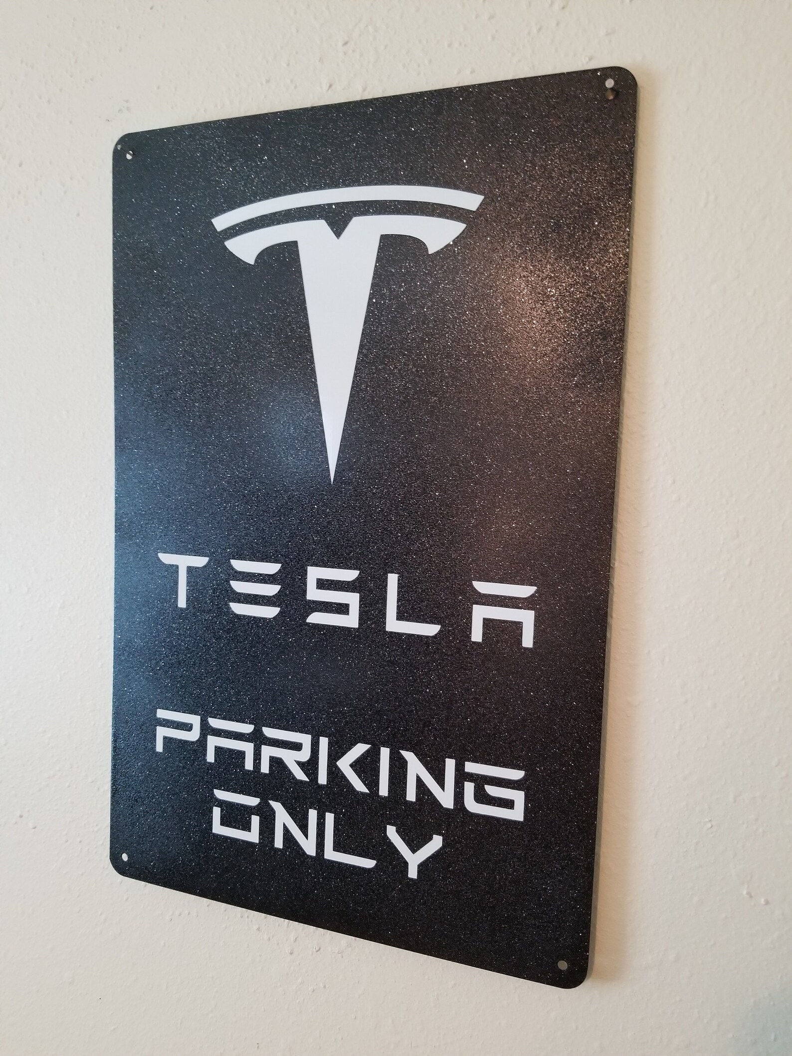 Tesla Parking Only Aluminum Sign Etsy UK