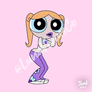CUSTOM Powerpuff Girl Teen Print Bubbles