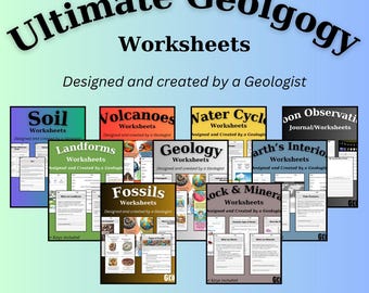 A coleção definitiva de planilhas de geologia