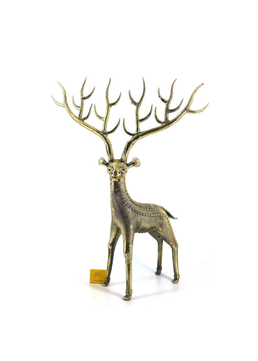 Brass Deer Statue, Stag Figurine, Decorative Sculpture Etsy