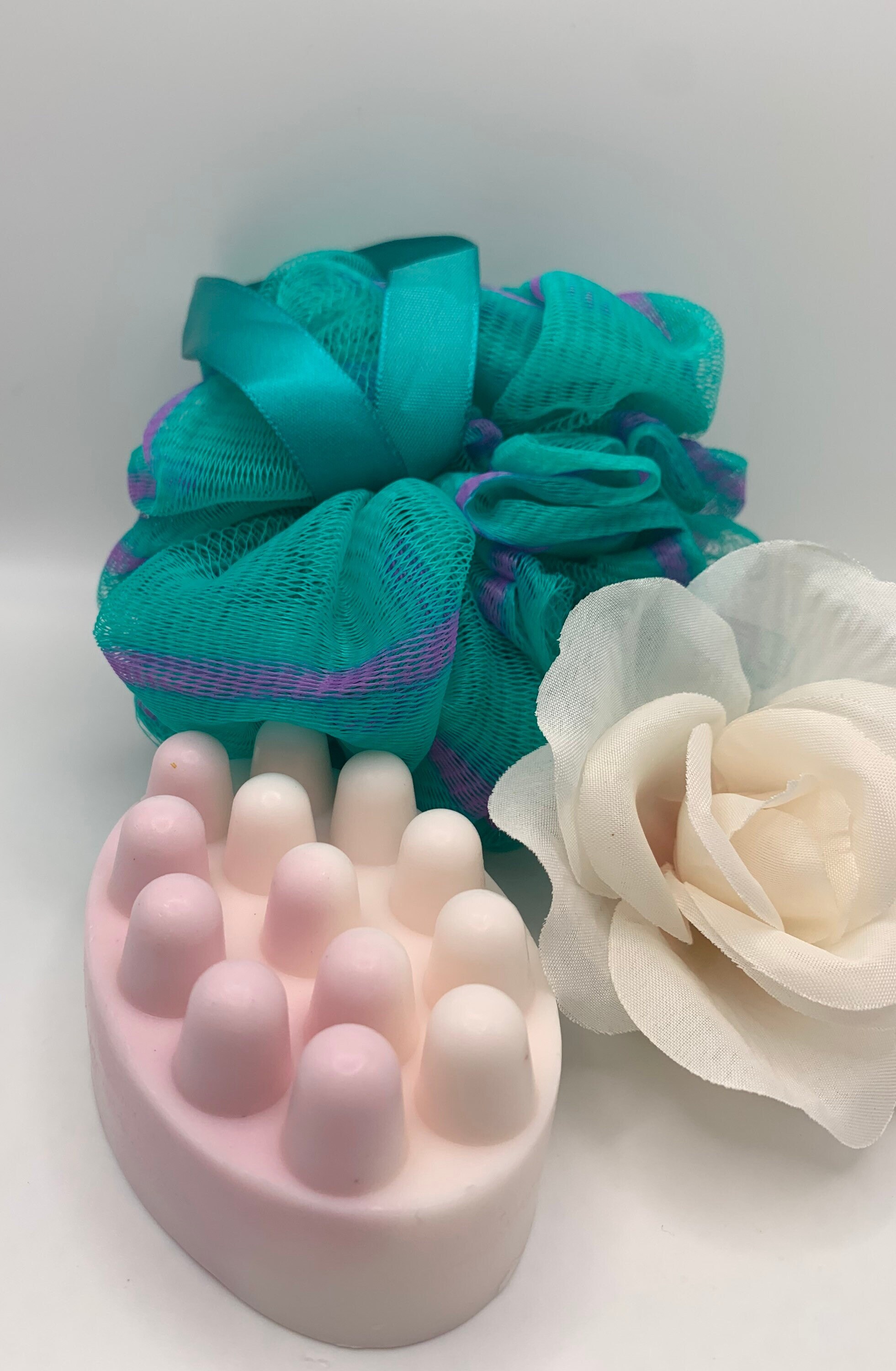 Gardenia Peach-bath Soap-bar Soap-bath Bar-floral Scented-pink - Etsy
