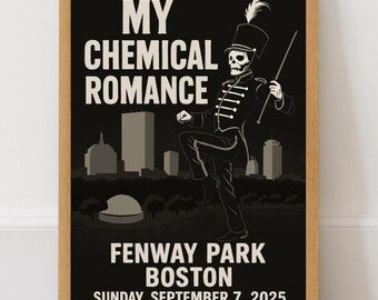 Poster Reprint My Chemical Romance - The Black Parade Tour 2025 - Neuf, Idéal Pour Fans