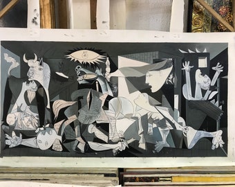 Pablo Picasso Guernica Reproduction, Oil painting on canvas, 100% Hand painted