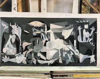 Pablo Picasso Guernica Reproduction, Oil painting on canvas, 100% Hand painted