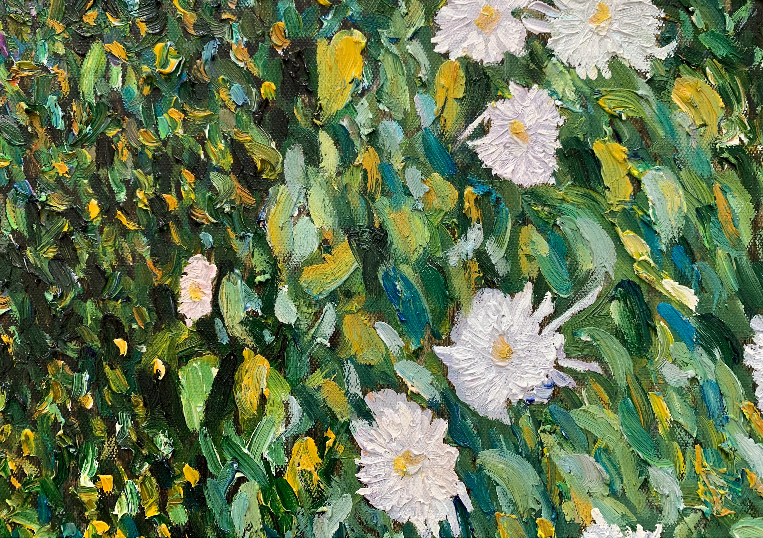 グスタフ・クリムトの花園の複製画 - 100%手描きのキャンバス グスタフ・クリムトの花園の複製画 - 100%手描きのキャンバス