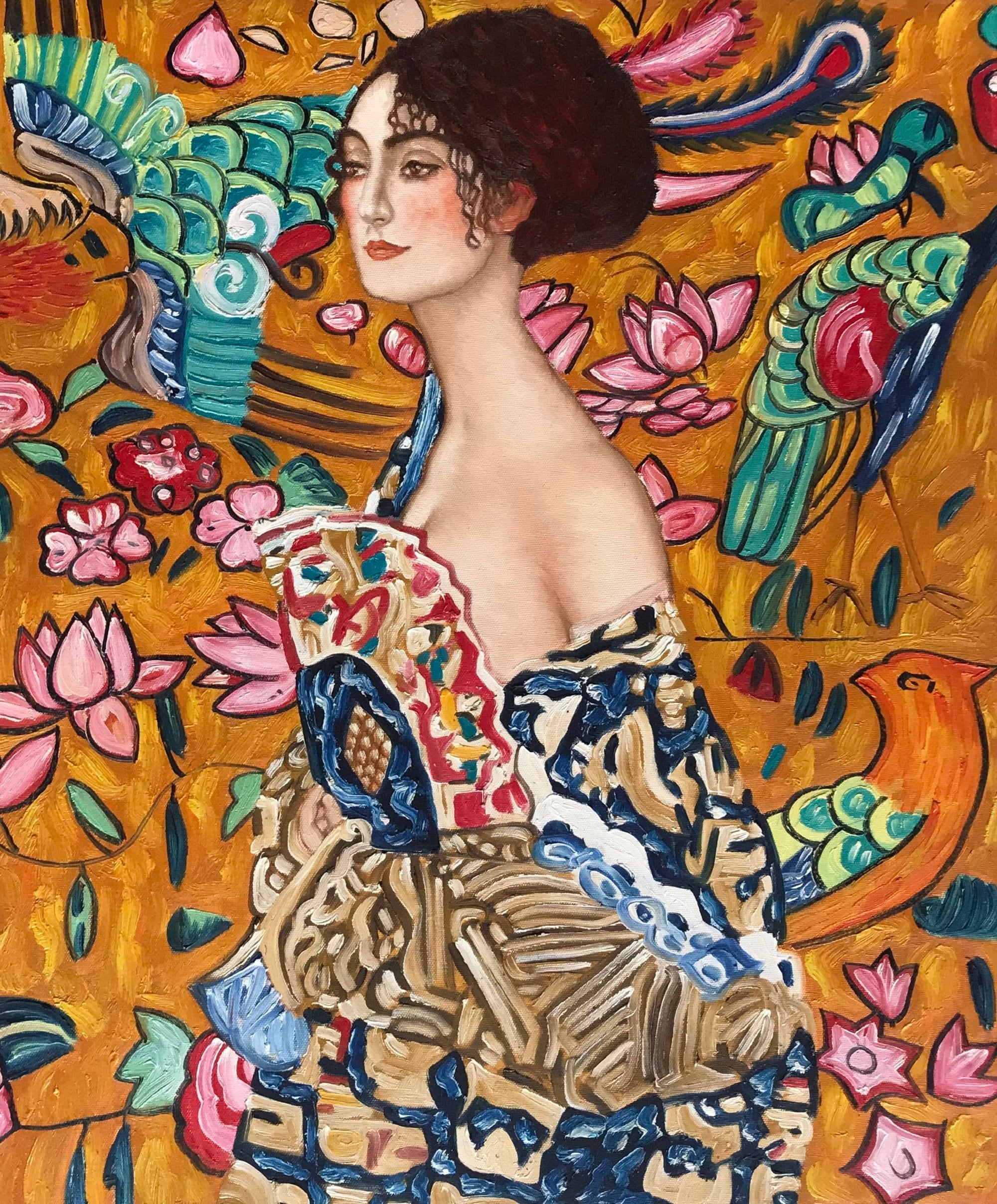 Quadro Gustav Klimt A Dama De Ouro Arte