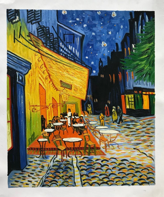 Vincent Van Gogh Terrasse De Cafe La Nuit cafe Terrace at Night, Oil  Painting on Canvas, 100% Hand Painted - Etsy Norway