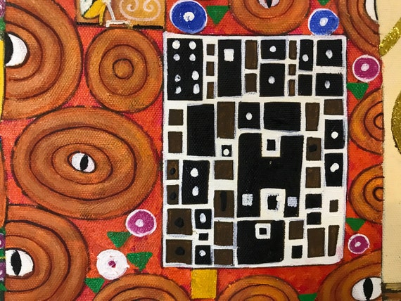 Gustav Klimt Tree of Life Stoclet Frieze Hand-painted Oil Painting