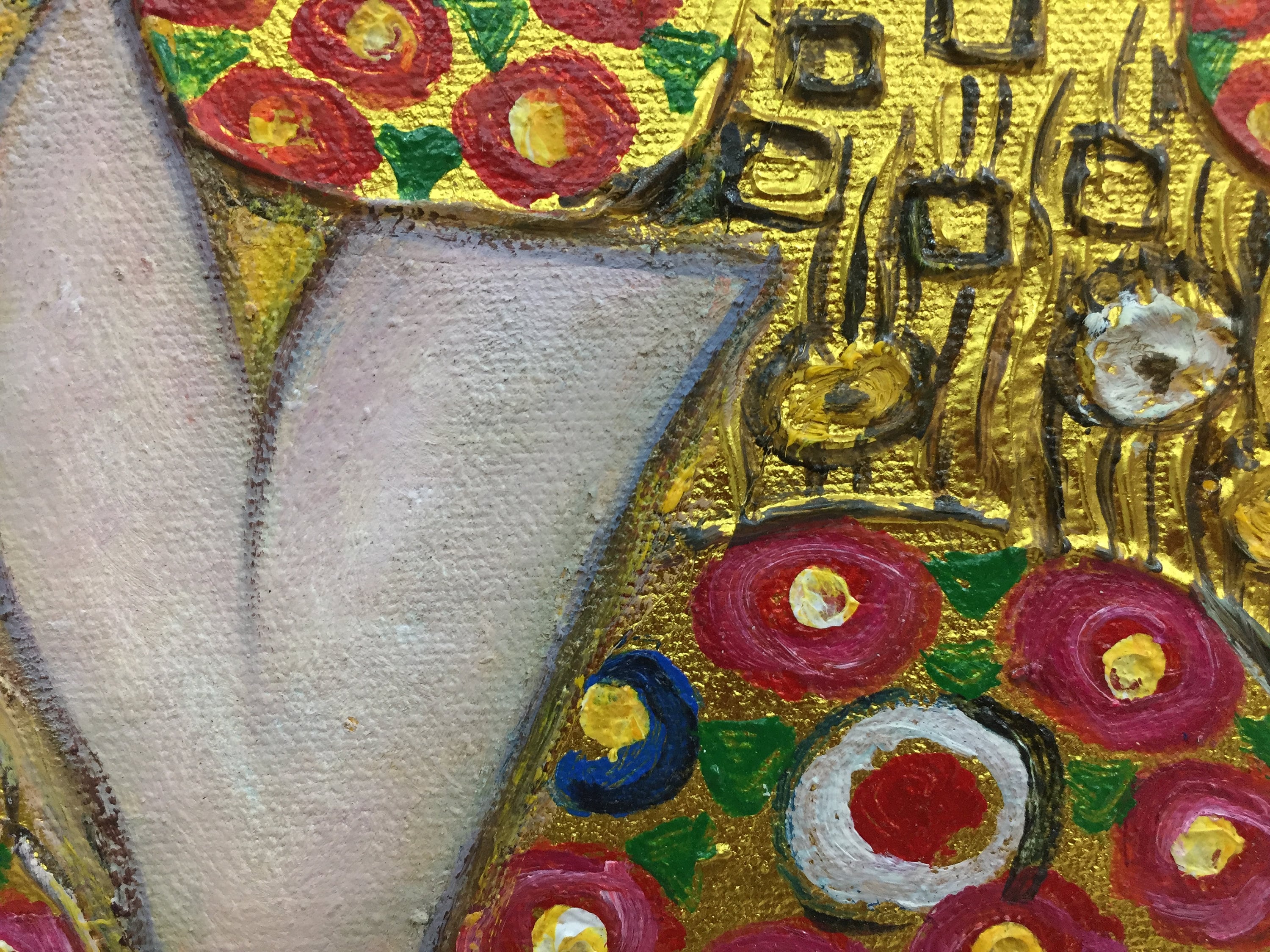 グスタフ・クリムト「接吻」 – 精巧な手描きのキャンバス油彩、複製画