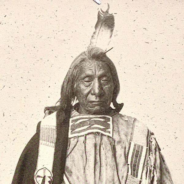 Collectible Postcard Art; Native American Elder Chief "Red Cloud"