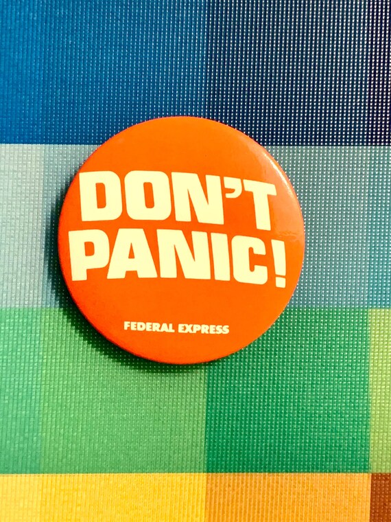 Don't Panic Pinback Button - image 3