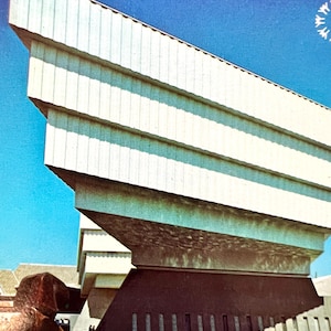 Expo 67 Montreal Canadá; Cartão postal vintage; Pavilhão De La Grande-Bretagne
