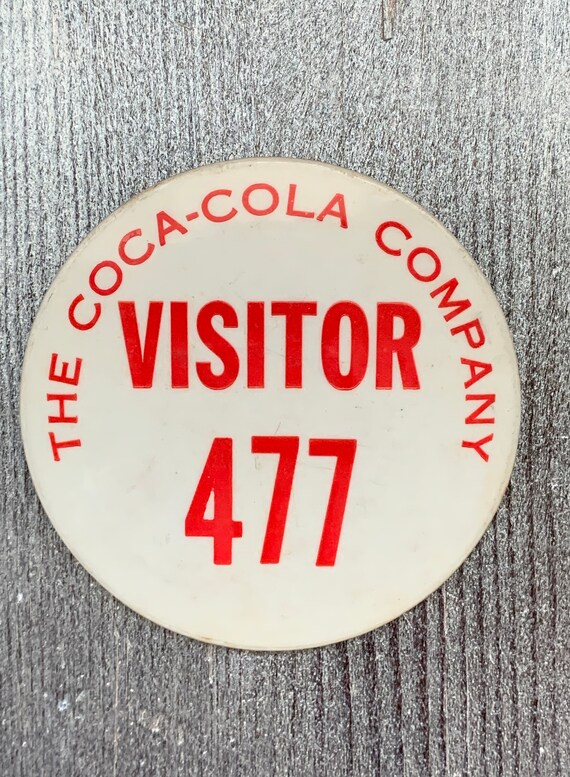 The Coca-Cola Company Visitor 477 Vintage Pinback… - image 3