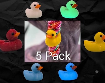 Baby Duck Paracord Lanyard Beads - 5 Pack