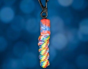 Glass Bead Keychain - Colorful