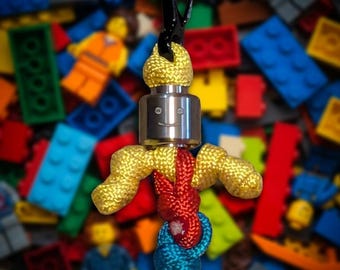 Titanium Mini Figure Paracord Keychain