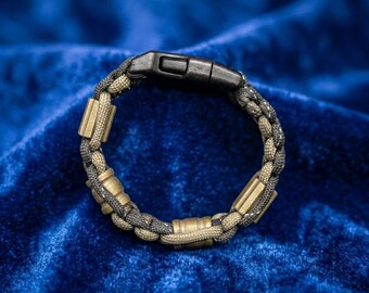 Brass Bead Paracord Bracelet